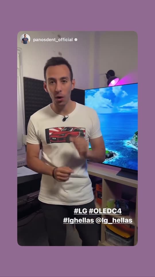 LG OLED C4 campaign by @panosdent_official